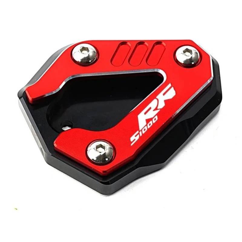 Für S1000 RR S1000RR S 1000 RR 2019-2020 2021 2022 2023 2024 Motorrad Ständer Seitenständer Verlängerung Vergrößern Pad Schlüsselanhänger(Red) von TIMJAN