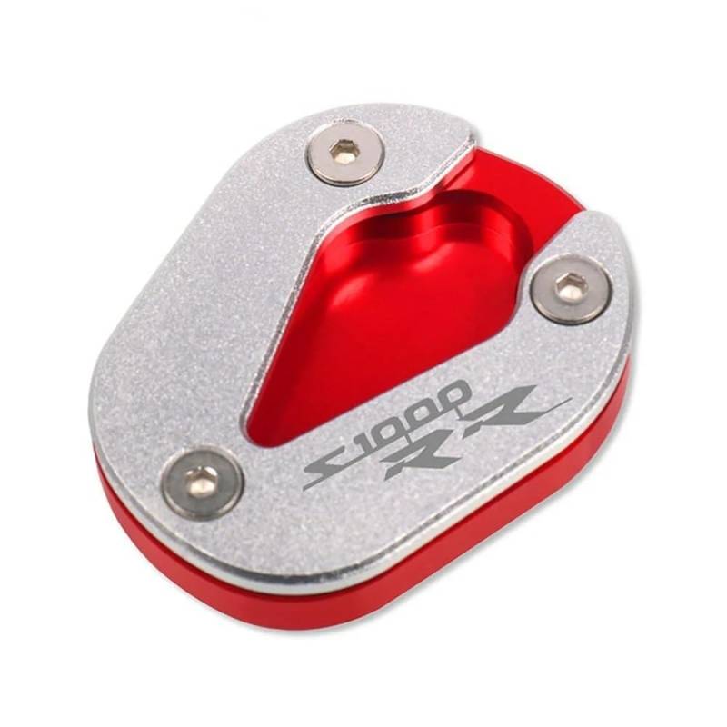 Für S1000RR S1000 RR S 1000 RR 2019 2020 2021 2022 2023 Motorrad CNC Kickstand Seitenständer Ständer Verlängerung Enlarger Pad(Red) von TIMJAN