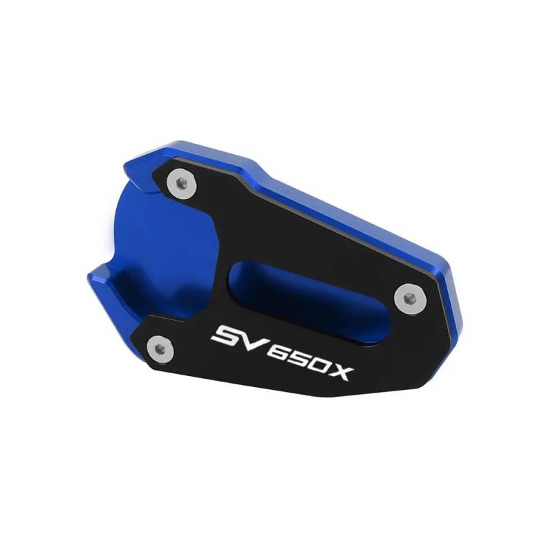 Für SV650 SV650X Gladius SFV 650 SV 650 SV 650X CNC Kickstand Verlängerungsplatte Fuß Seitenständer Vergrößerer Pad Stützplatte(Blue2) von TIMJAN