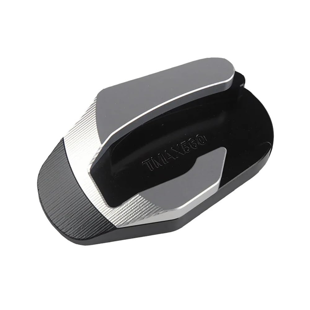 Für TMAX560 TMAX 560 T-MAX Motorrad Ständer Seitenständer Erweiterung Enlarger Pad Fuß Side Kick Ständer Halterung Unterstützung(Silver) von TIMJAN
