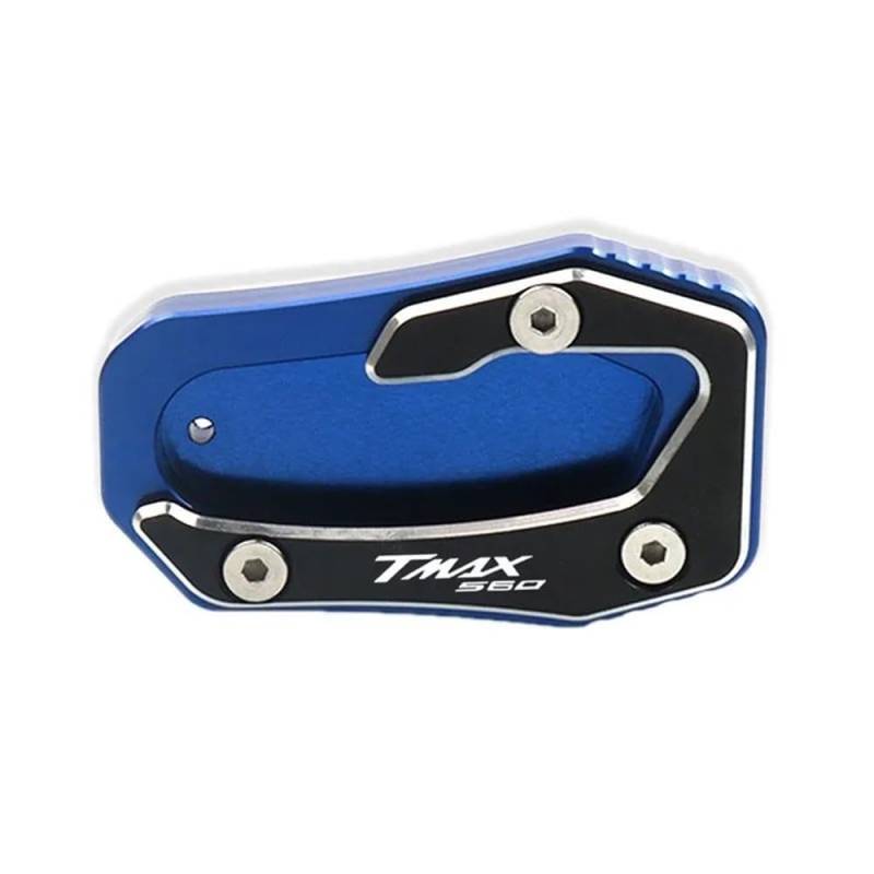 Für Tmax Tech Max TMAX560 T MAX 560 2019 2020 2021 2022 CNC Kickstand Fuß Seitenständer Verlängerung Pad Stützplatte Vergrößern(Blue1) von TIMJAN