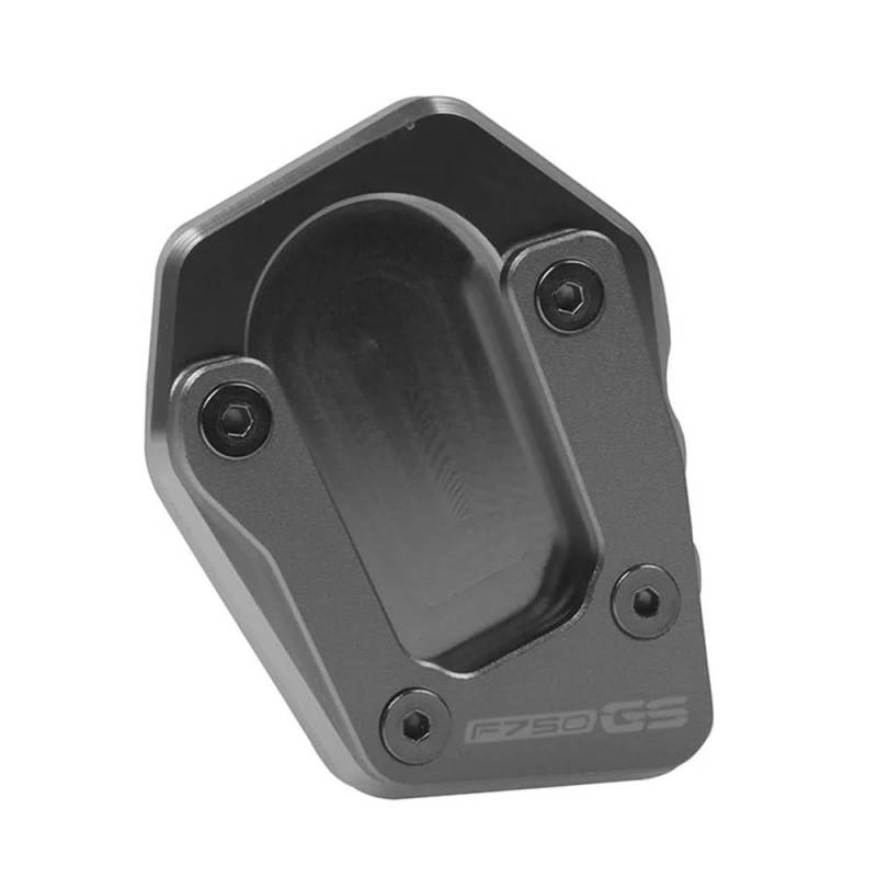 Motorrad CNC Kickstand Seitenständer Ständer Erweiterung Vergrößerung Pad Für F750GS F850GS Adv F750 F850 GS Adventure 2020-2023(Titanium-1) von TIMJAN