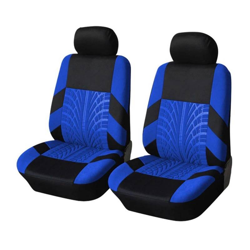 Autositzbezüge Autositzbezug Aus Polyestergewebe, Universelles Set, Auto-Styling, Innenausstattung Autoinnenraum(2*Blue) von TINGYUS