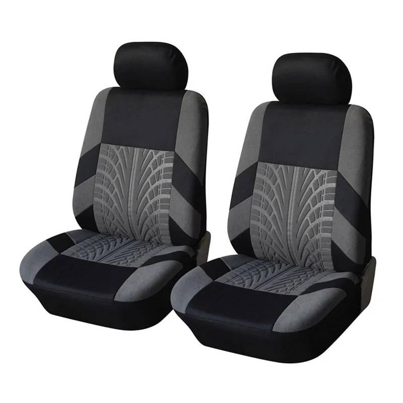 Autositzbezüge Autositzbezug Aus Polyestergewebe, Universelles Set, Auto-Styling, Innenausstattung Autoinnenraum(2*Gray) von TINGYUS