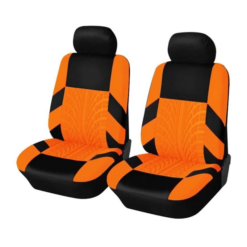 Autositzbezüge Autositzbezug Aus Polyestergewebe, Universelles Set, Auto-Styling, Innenausstattung Autoinnenraum(2*orange) von TINGYUS