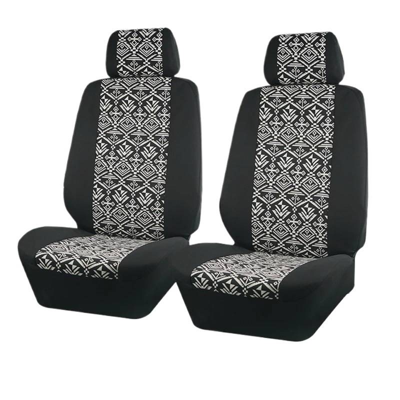 Autositzbezüge Fit Auto SUV LKW Universal Plyester Auto Sitzbezüge Auto Innen Airbag Kompatibel Autoinnenraum(2 Front seat) von TINGYUS