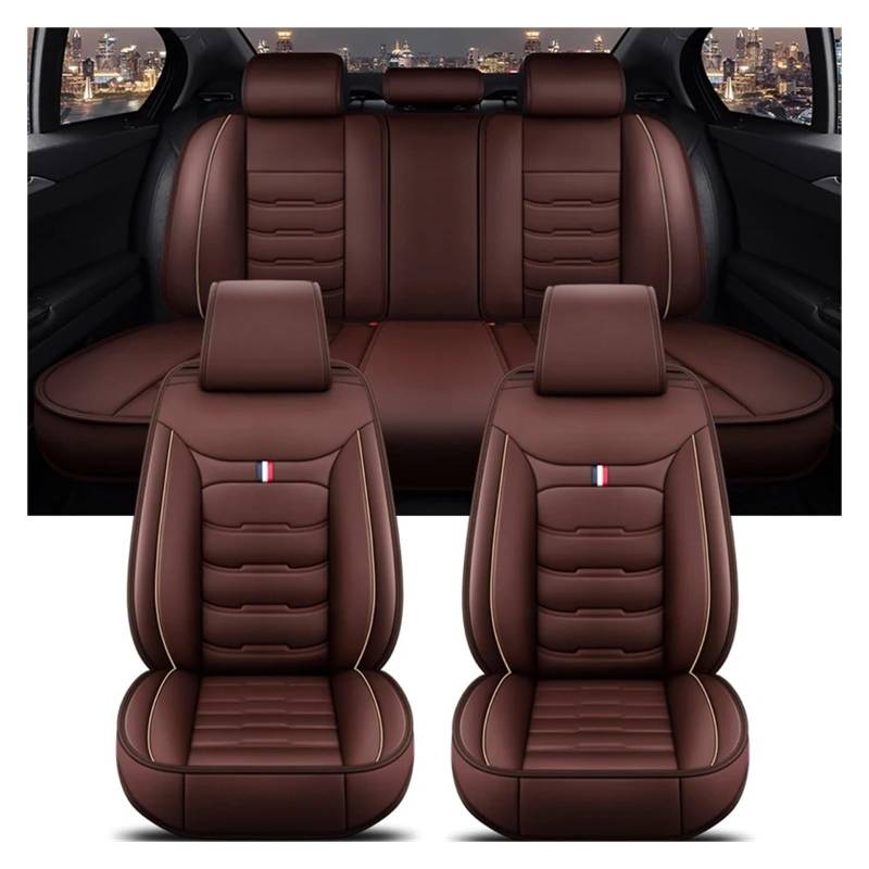 Autositzbezüge Für A3 Für Sportback A1 A4 A5 A6 A6L A7 A8 A8L PU-Leder Autozubehör Innenausstattung Autositzbezug Autoinnenraum(A Coffee 5 Seat) von TINGYUS