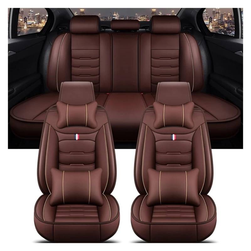 Autositzbezüge Für A3 Für Sportback A1 A4 A5 A6 A6L A7 A8 A8L PU-Leder Autozubehör Innenausstattung Autositzbezug Autoinnenraum(B Coffee 5 Seat) von TINGYUS