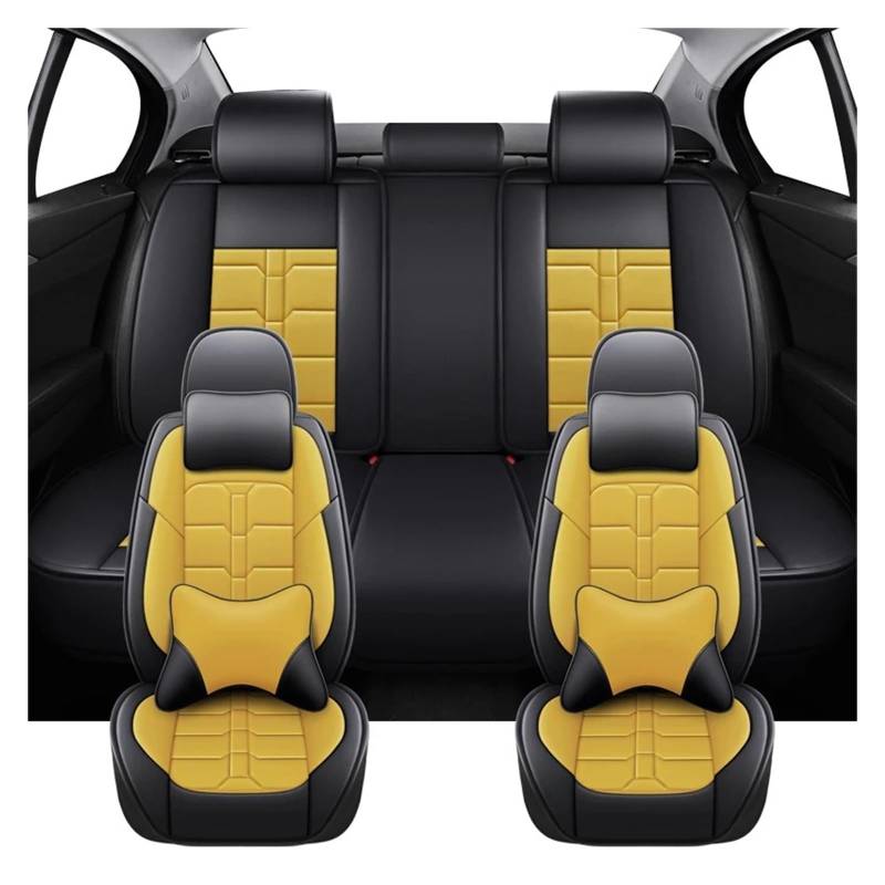 Autositzbezüge Für Benz W205 W211 W204 W203 Für EQB ML W164 Für EQC Für EQE Autositzbezüge Aus PU-Leder Auto-Innenausstattung Autoinnenraum(Luxury-Yellow) von TINGYUS