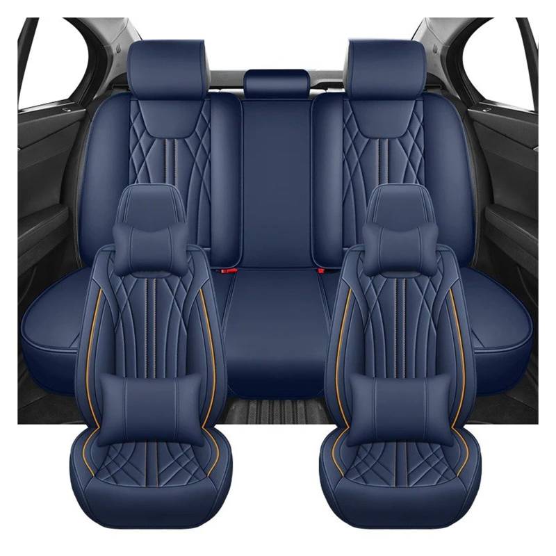 Autositzbezüge Für Opel Für Insignia Für Astra Für Corsa Für Grandland Für Vectra Autositzbezüge Komplettset Auto-Innenausstattung Autoinnenraum(Luxury-Blue) von TINGYUS