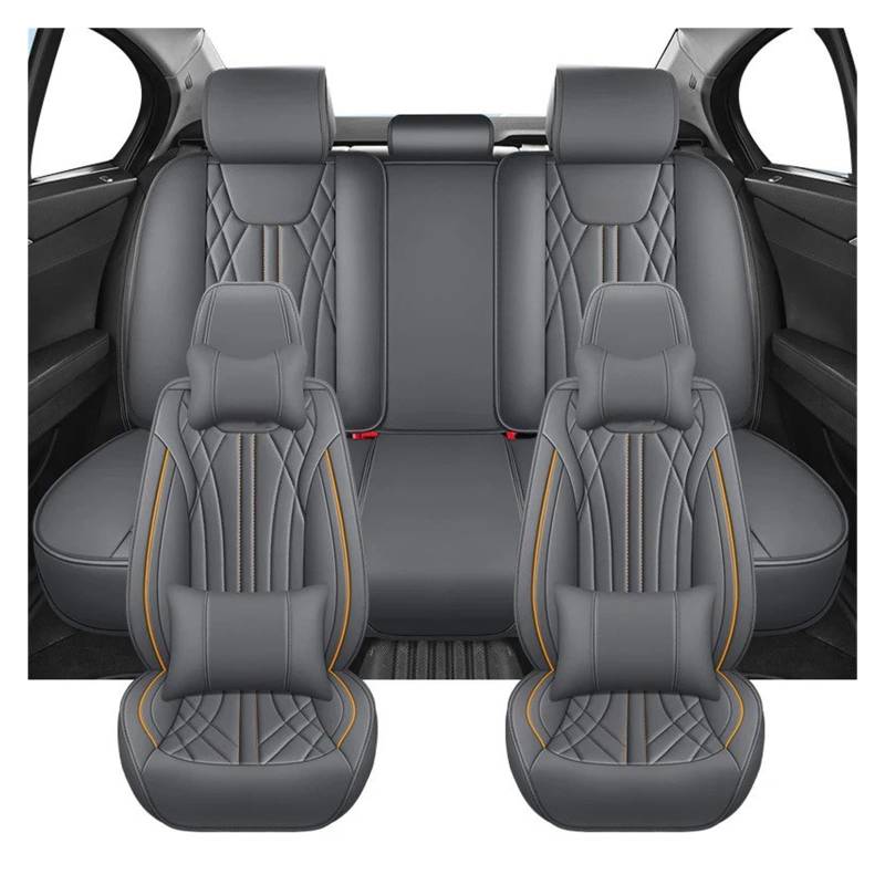 Autositzbezüge Für Opel Für Insignia Für Astra Für Corsa Für Grandland Für Vectra Autositzbezüge Komplettset Auto-Innenausstattung Autoinnenraum(Luxury-Grey) von TINGYUS