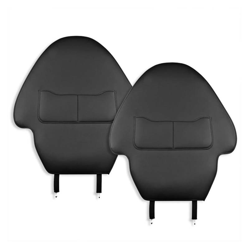 Autositzbezüge Für Tesla Für Modell Y & 3 2020 2021 2022 2023 2024 Ledersitzlehne Komplettpaket Sitz-Anti-Kick-Pad Mit Organizer-Tasche Autoinnenraum(2 Pieces) von TINGYUS