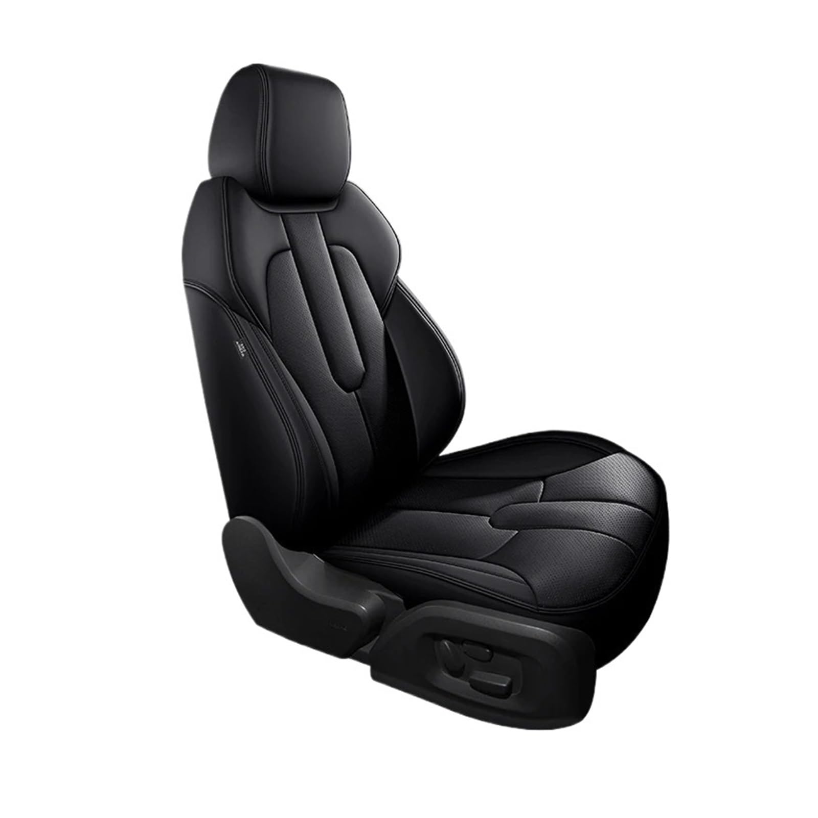 Autositzbezüge Für Volvo XC90 V50 S60 V40 C30 S80 XC70 S90 C70 Leder-Autositzbezüge Für Die Erste Reihe Und EIN Komplettes Set Von Sitzbezügen Autoinnenraum(1 Piece Black) von TINGYUS