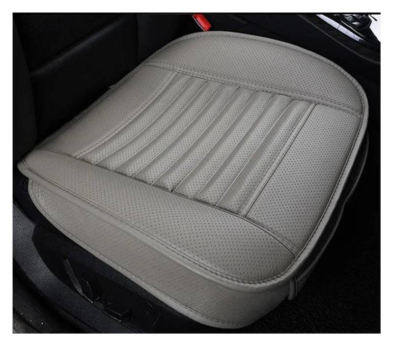 Autositzbezüge Ledersitzbezüge Autokissen Vier Jahreszeiten Autos Sitzbezug Universal Pad Matten Schutz Autoinnenraum(1*Front Gray) von TINGYUS