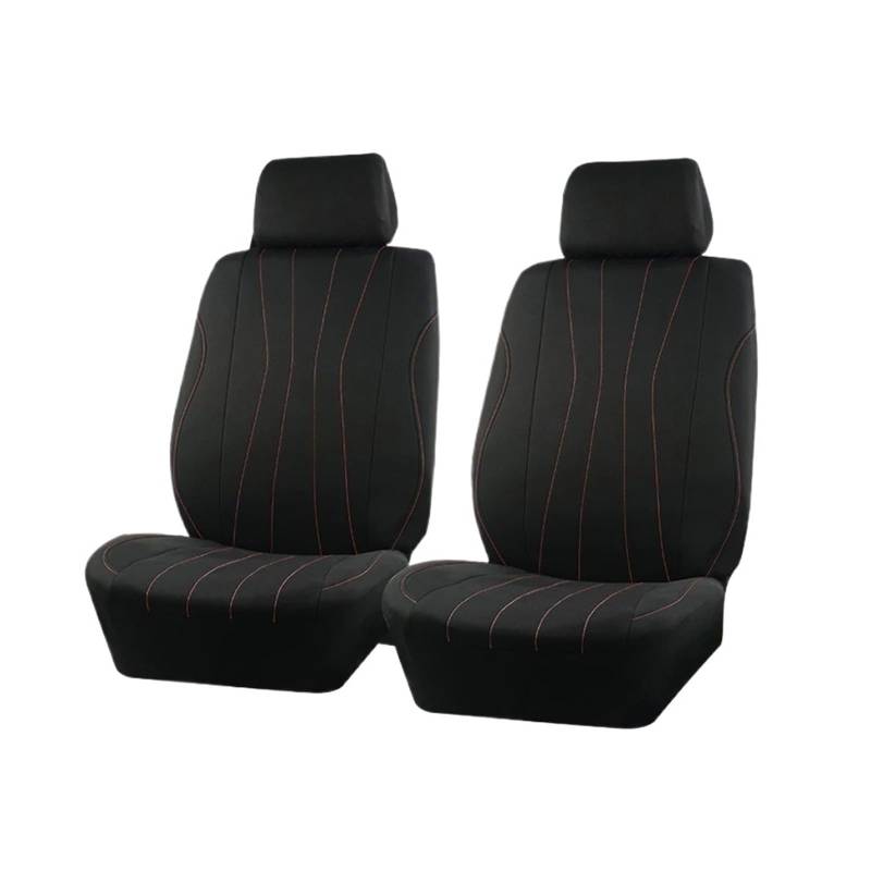 Autositzbezüge Passend Für Die Meisten Auto-, SUV-, LKW- Und Van-Sitzbezüge Aus Polyestergewebe, Fahrzeugsitzschutz-Set Mit Sport Line Autoinnenraum(2 Seat Red) von TINGYUS