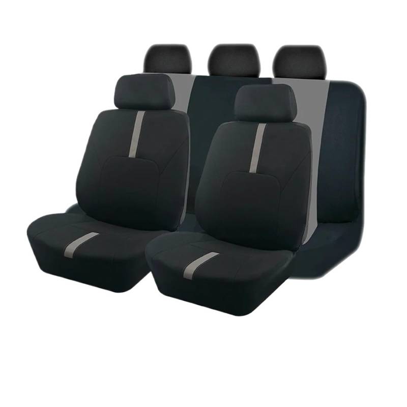 Autositzbezüge Passend Für Die Meisten Auto-, SUV-, LKW- Und Van-Sitzbezüge. Universelle Autositzbezüge Aus Polyester Im Sportlichen Design Autoinnenraum(B 5 Seat Gray) von TINGYUS