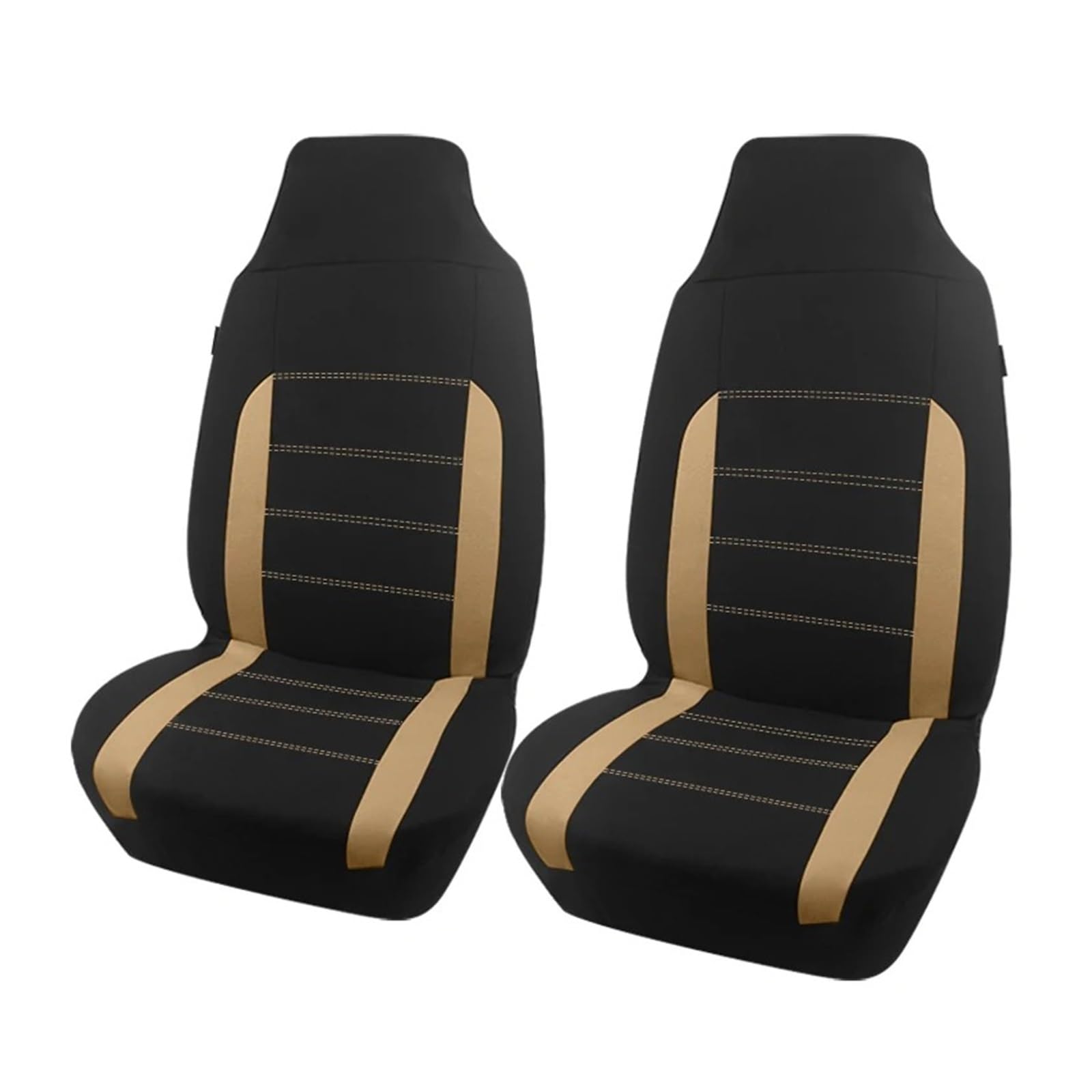 Autositzbezüge Passend Für Die Meisten Autos, SUVs, Universelle Autositzbezüge, Polyester-Sitzbezüge, Sportliches Autozubehör, Innenraum Autoinnenraum(Beige) von TINGYUS
