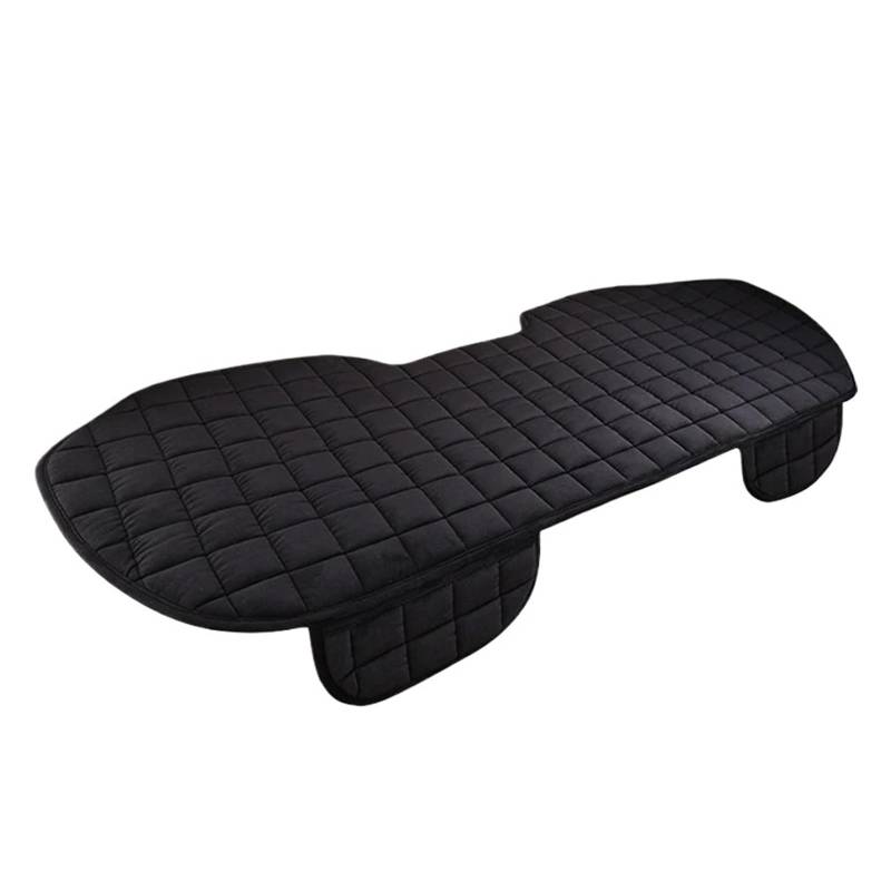 Autositzbezüge Plüsch Auto Sitzbezüge Set Auto Sitzkissen Winter Auto Sitz Protector Weiche Anti Slip Pads Autoinnenraum(O1 Black Rear*1piece) von TINGYUS