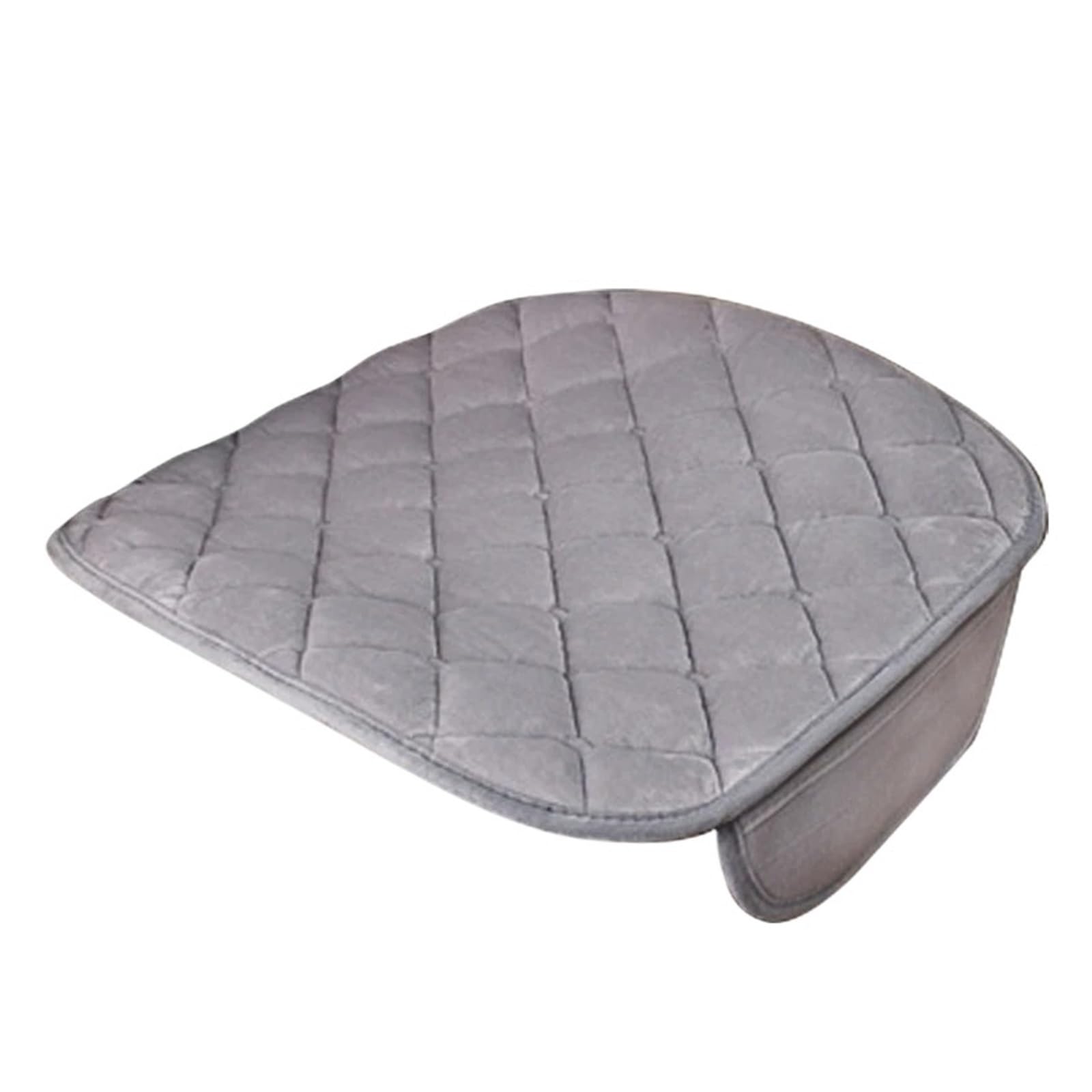 Autositzbezüge Plüsch Auto Sitzbezüge Set Auto Sitzkissen Winter Auto Sitz Protector Weiche Anti Slip Pads Autoinnenraum(O2 Gray Front*1piece) von TINGYUS