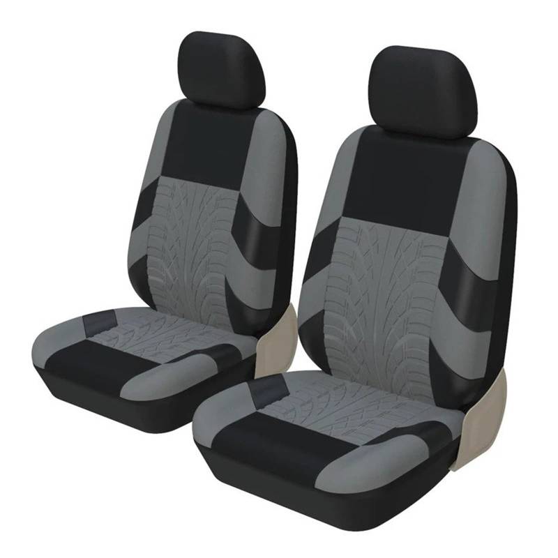 Autositzbezüge Universal, Passend Für Die Meisten Autos, Bezüge, Autositzbezüge-Set, Polyestergewebe, Autositzschutz Autoinnenraum(2*Gray) von TINGYUS