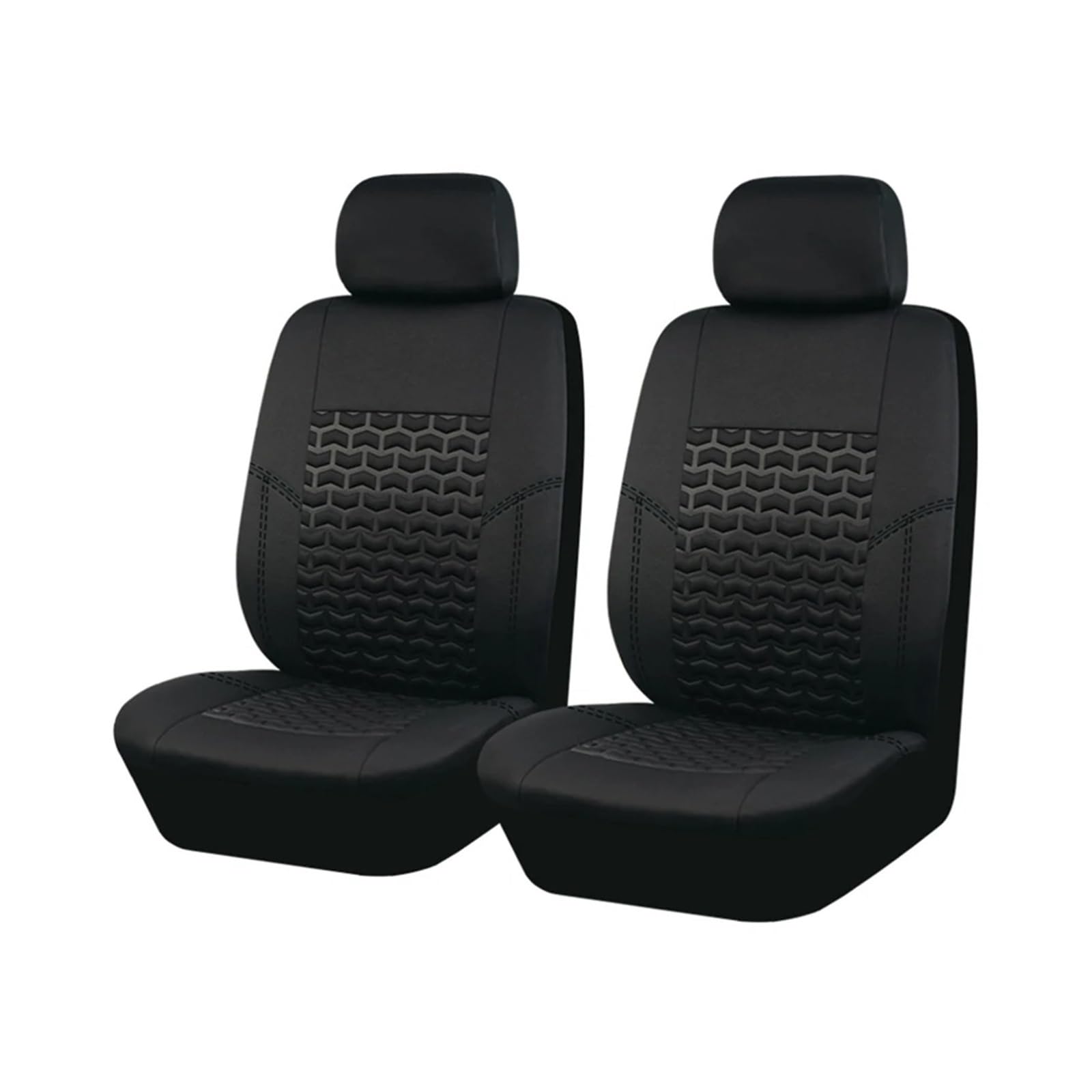 Autositzbezüge Universal Autositzbezüge Reifen Textur Presse Atmungsaktive Stoff Sitzbezüge Autoinnenraum(Black 2 seat) von TINGYUS