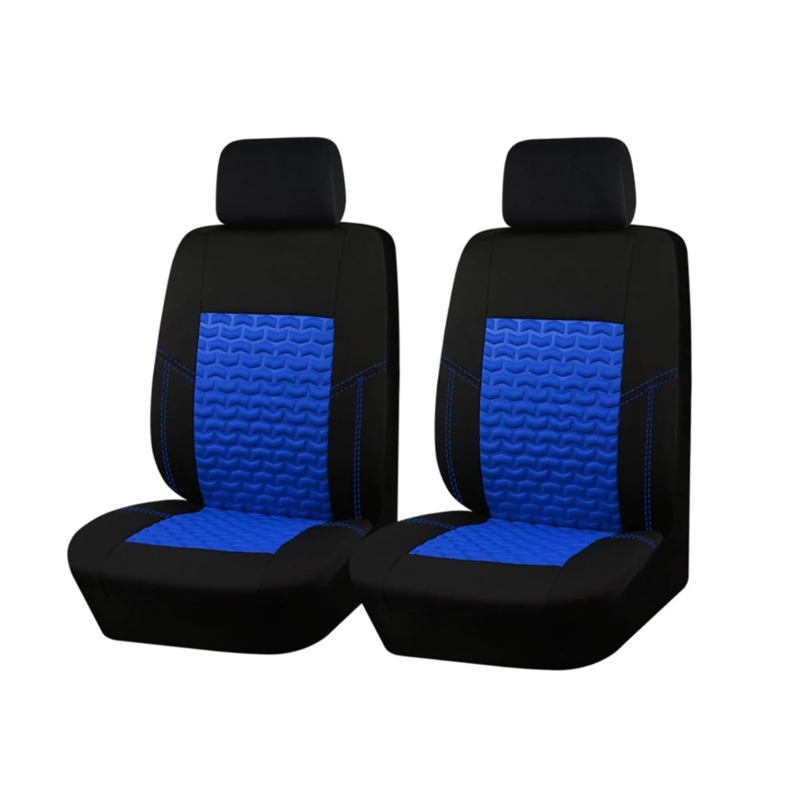 Autositzbezüge Universal Autositzbezüge Reifen Textur Presse Atmungsaktive Stoff Sitzbezüge Autoinnenraum(Black Blue 2 seat) von TINGYUS