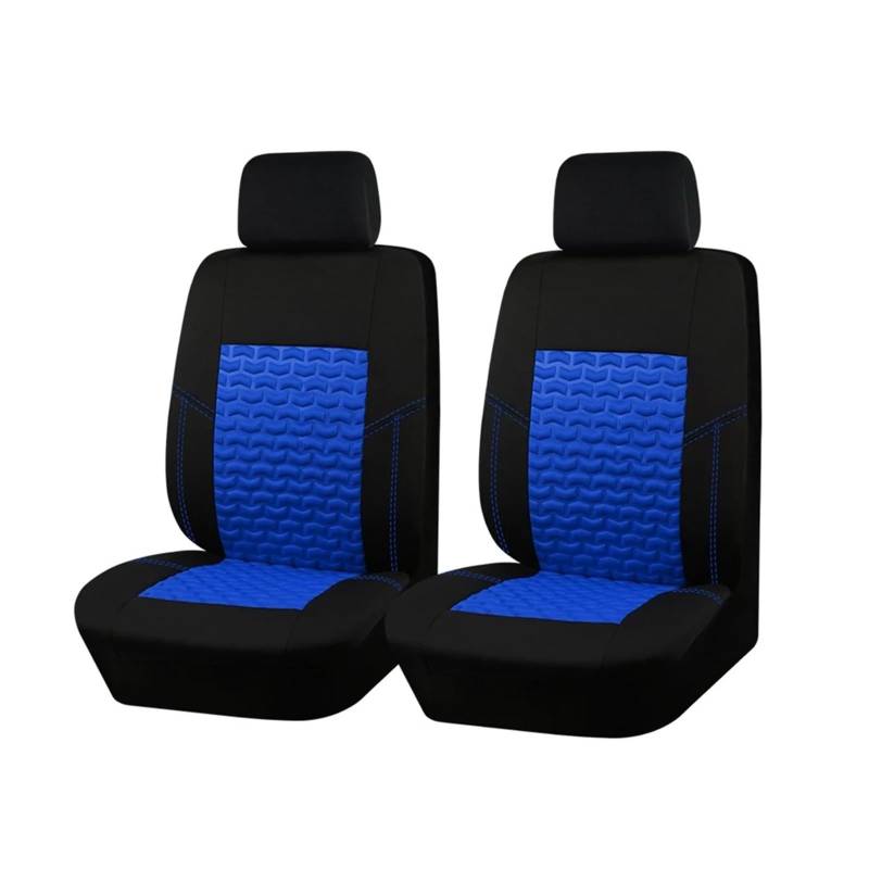 Autositzbezüge Universal Autositzbezüge Reifen Textur Presse Atmungsaktive Stoff Sitzbezüge Autoinnenraum(Black Blue 2 seat) von TINGYUS