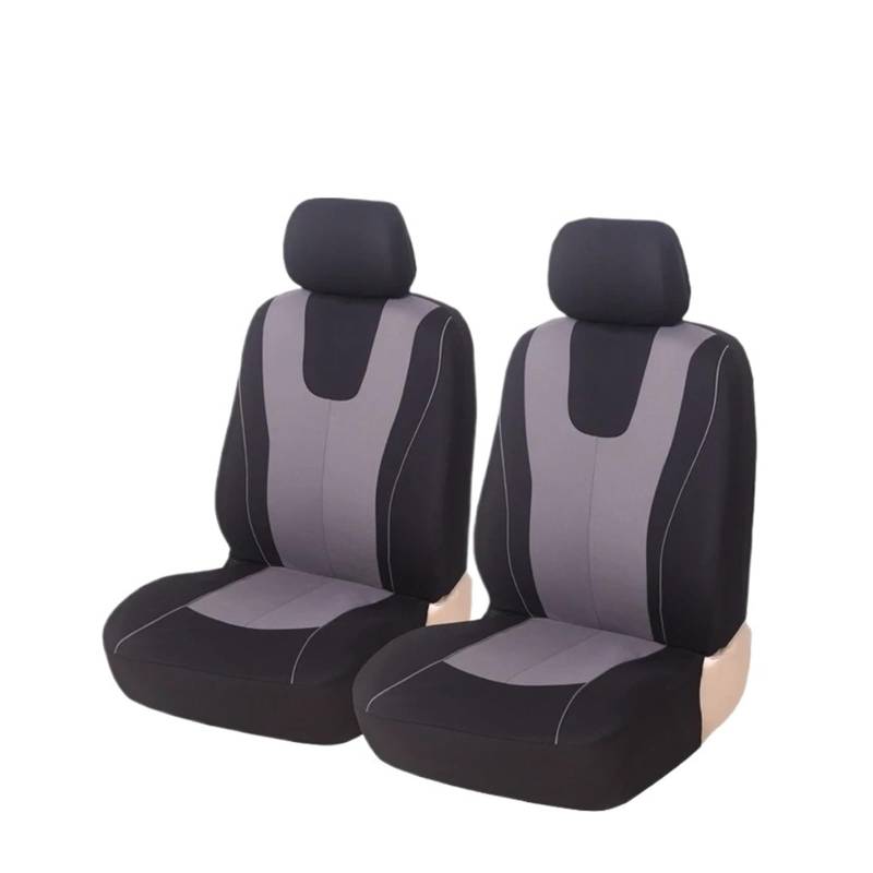 Autositzbezüge Universal-Autositzbezug Aus Polyestergewebe Schützt Sitzbezüge Autoinnenraum(2*Gray Front) von TINGYUS