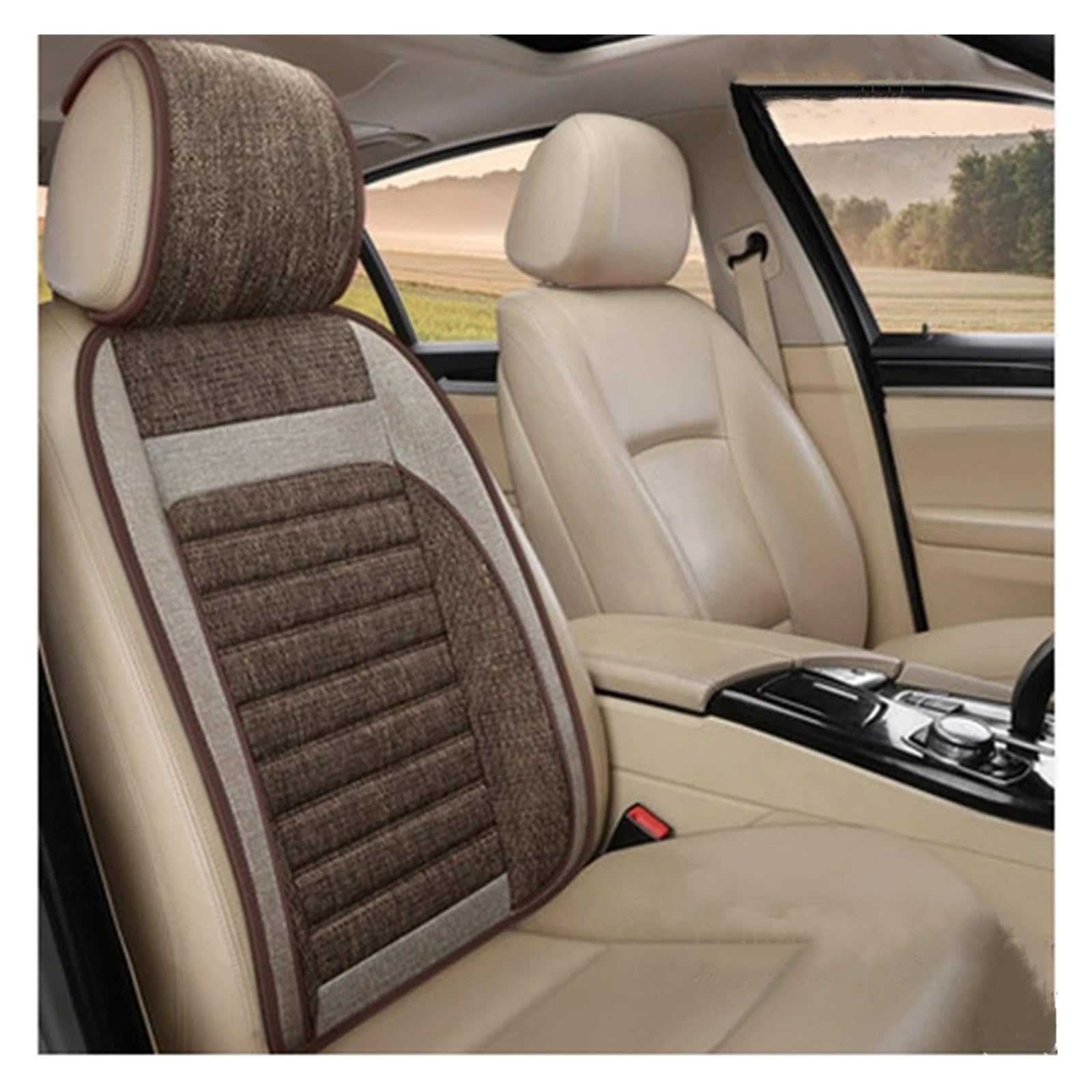 Autositzbezüge Universal Autositzkissen Autositzschutz Autositzkissen Auto Vorne Autoinnenausstattung Sitzbezug Autoinnenraum(A-1*Brown) von TINGYUS