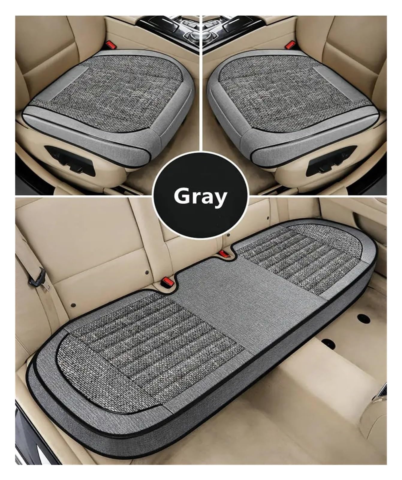 Autositzbezüge Universal Autositzkissen Autositzschutz Autositzkissen Auto Vorne Autoinnenausstattung Sitzbezug Autoinnenraum(A-3*Gray) von TINGYUS