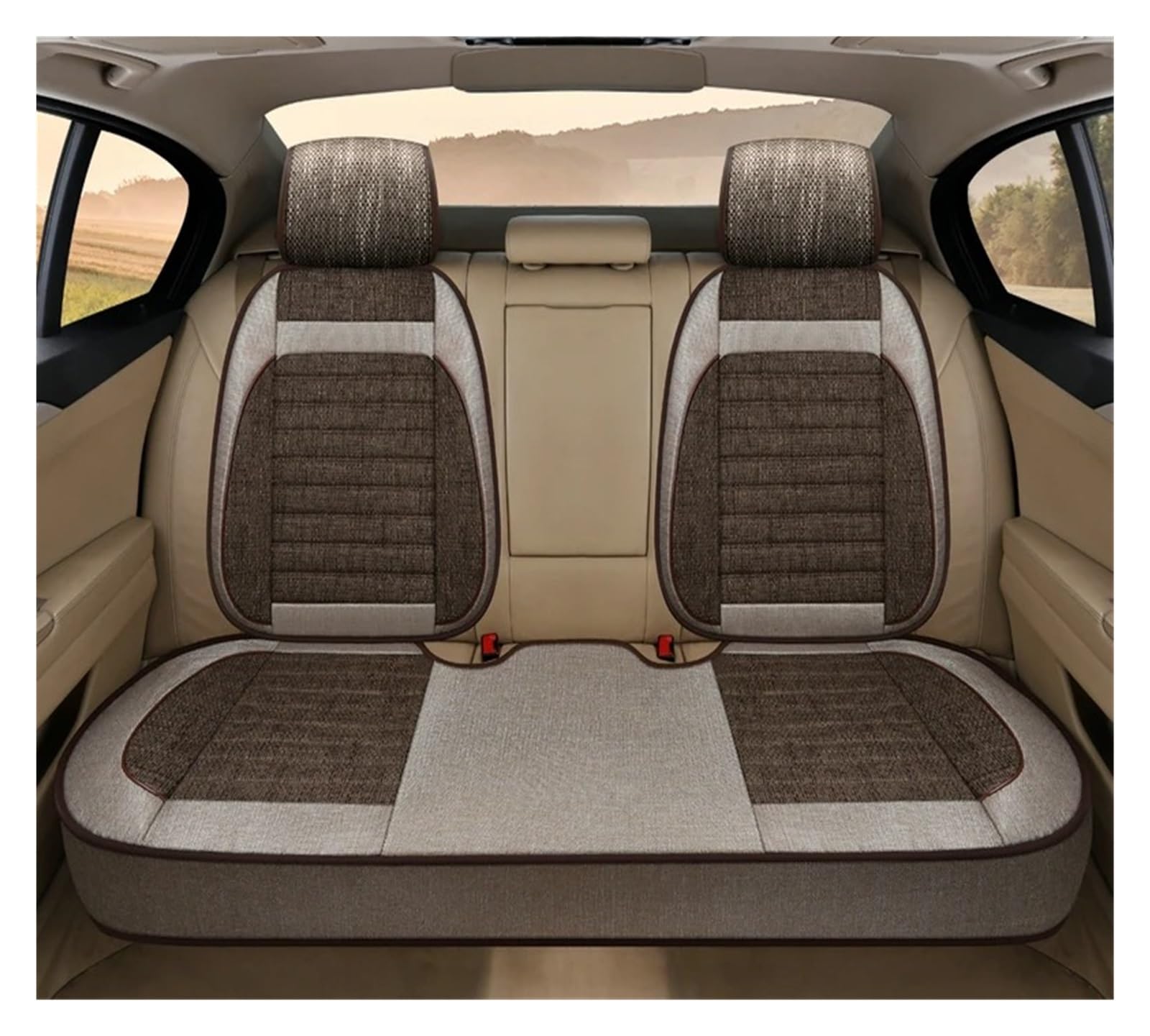 Autositzbezüge Universal Autositzkissen Autositzschutz Autositzkissen Auto Vorne Autoinnenausstattung Sitzbezug Autoinnenraum(B-3*Brown) von TINGYUS