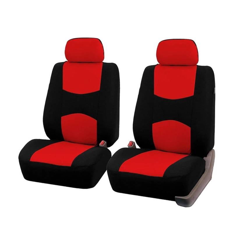 Autositzbezüge Universal Fit Autositzschoner Autositzbezüge Auto Autoinnenausstattung Autoinnenraum(2*RED) von TINGYUS