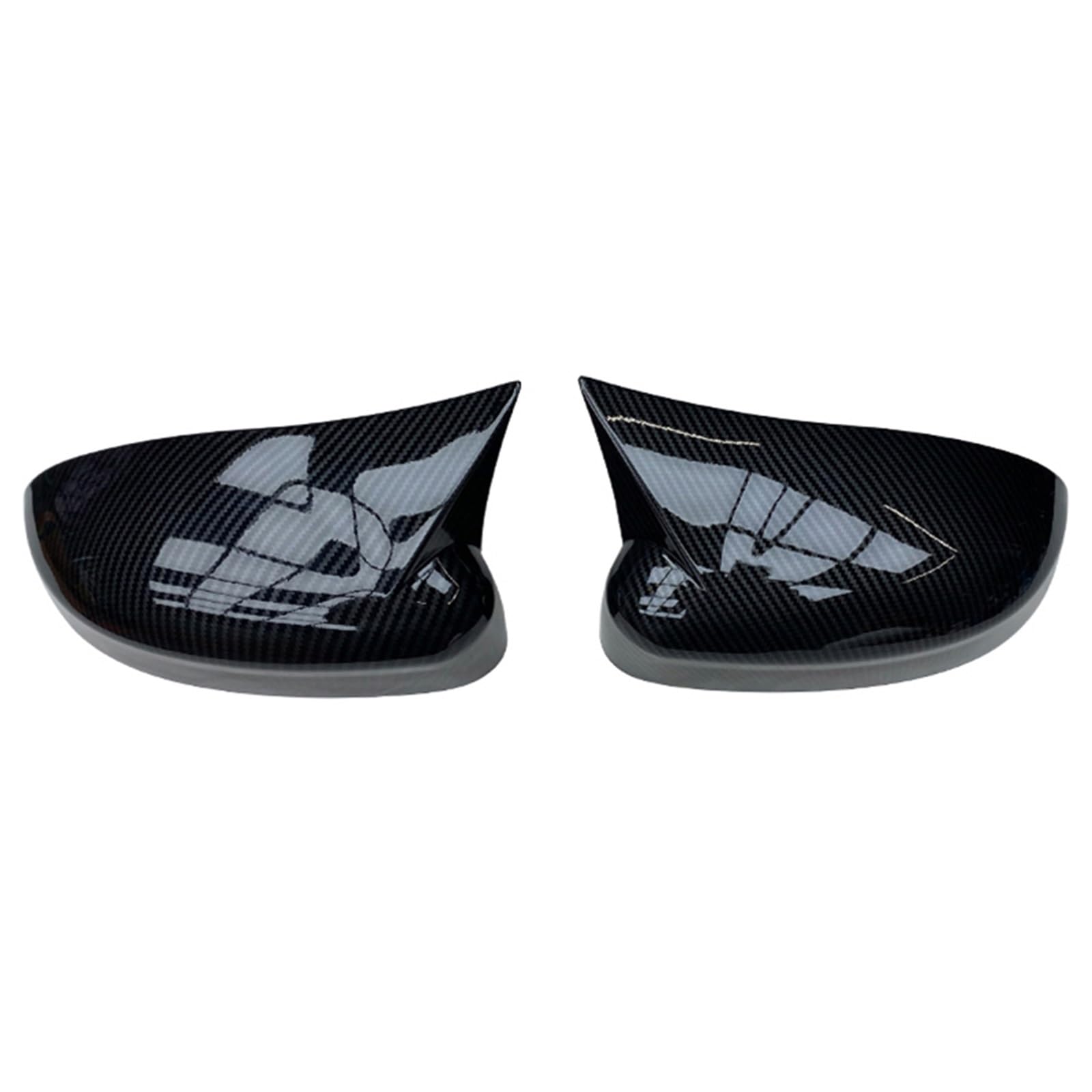 Tür Spiegelkappen Für Ford Für Focus MK2 MK3 2008 2009 2010-2016 2017 Carbon Faser Helle Schwarz Seite Rückspiegel Abdeckung Abdeckungen Seitenspiegel(1 set Carbon pattern) von TINGYUS