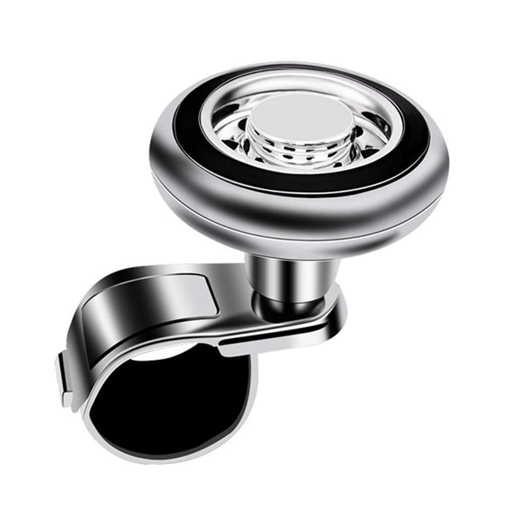 TININNA Lenkhilfe Lenkradknauf Auto Lenkrad Drehknopf Universal Autolenkrad Spinner Knob Schwarz von TININNA