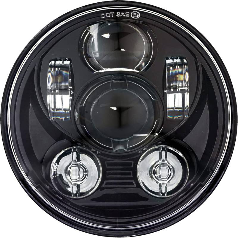 TINMAGI 5,75 Zoll Motorrad Scheinwerfer LED 6000-6500K, Runde Projektion Scheinwerfer 45W Fernlicht Abblendlicht für Harley Touring, Softail, Dyna, Sportster und Alle Anderen Modelle von TINMAGI