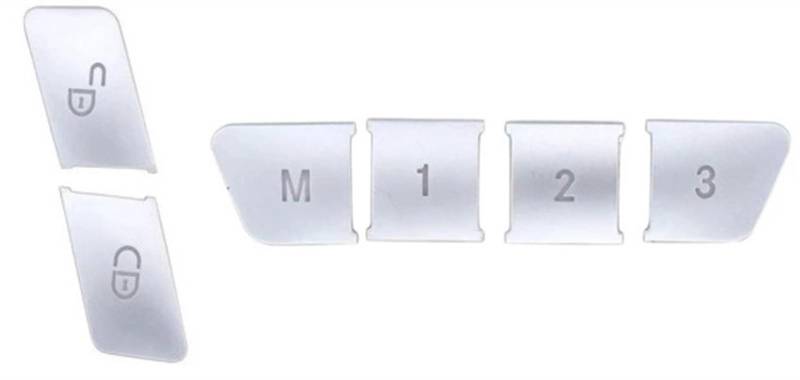 Auto Innenleisten Aufkleber Kompatibel Mit Benz Für C W204 2007 2008 2009–2014 Jahr Viertürige Auto-Styling-Tür Für Sitz Memory Lock-Tasten Verkleidungsabdeckungen Aufkleber(Main drivers seat) von TIOWCGH