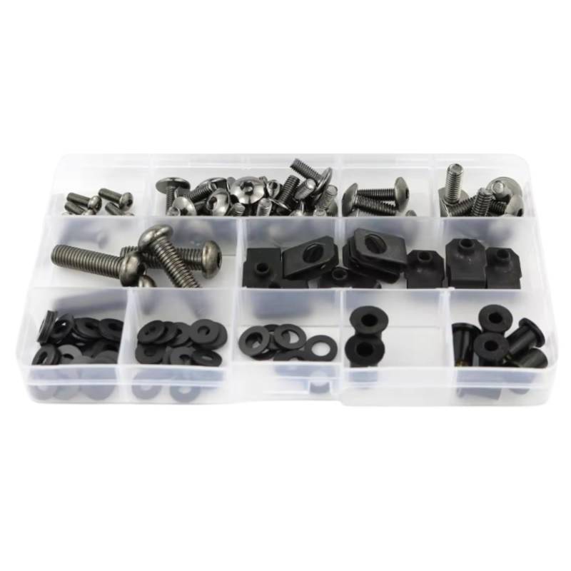 Kompatibel Mit Aprilia Für RS250 1995 1996 1997 1998 1999 2000 2001 2002 2003 Motorrad-Verkleidungsschrauben-Set Verkleidungsklammern Schrauben Seitenabdeckungsschrauben Parabrezza Bullone(Titanium) von TIOWCGH