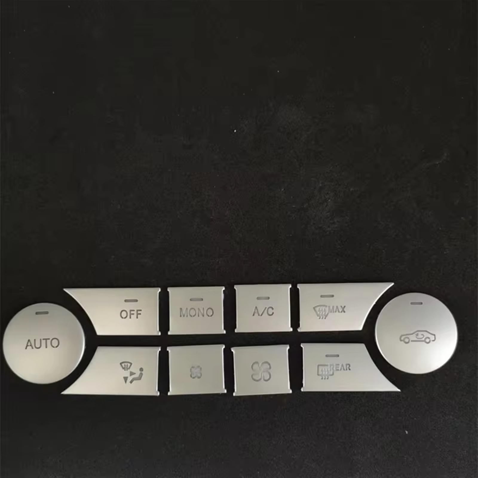 TIOWCGH Auto Innenleisten Aufkleber Kompatibel Mit Benz Für W204 C 2007 2008 2009 2010 2011 2012 2013 2014 Auto-Mittelkonsolentasten Paillettenabdeckung Zieraufkleber(Style A) von TIOWCGH