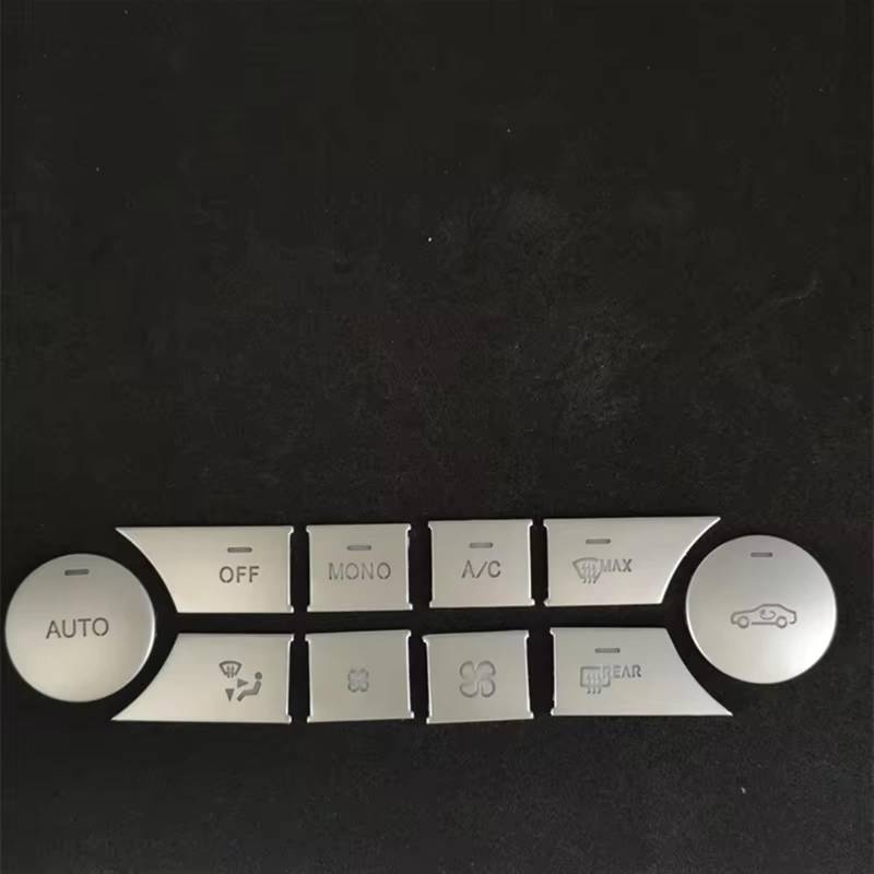 TIOWCGH Auto Innenleisten Aufkleber Kompatibel Mit Benz Für W204 C 2007 2008 2009 2010 2011 2012 2013 2014 Auto-Mittelkonsolentasten Paillettenabdeckung Zieraufkleber(Style A) von TIOWCGH