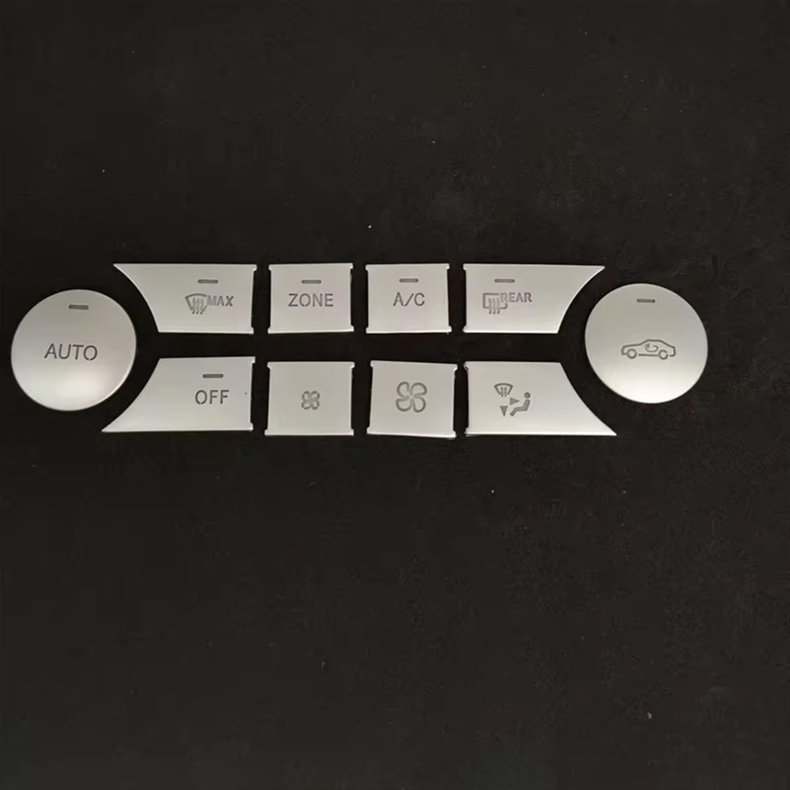 TIOWCGH Auto Innenleisten Aufkleber Kompatibel Mit Benz Für W204 C 2007 2008 2009 2010 2011 2012 2013 2014 Auto-Mittelkonsolentasten Paillettenabdeckung Zieraufkleber(Style B) von TIOWCGH