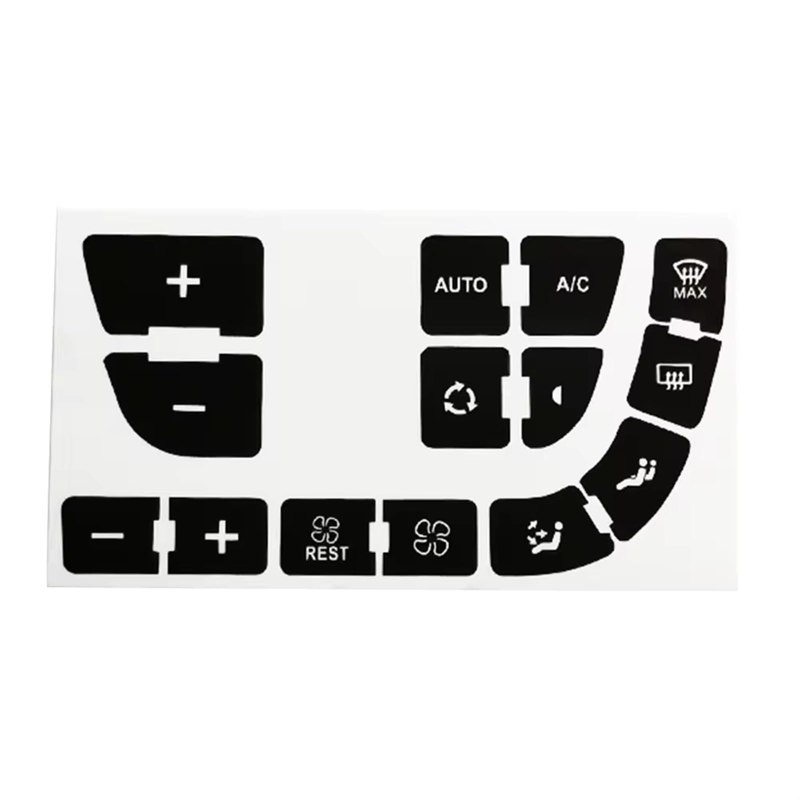 TIOWCGH Auto Innenleisten Aufkleber Kompatibel Mit C4 Für Grand Für Picasso. Aufkleber Mit Reparaturknopf Für Das Klimaanlagen-Panel. Autoaufkleber Zur Reparatur Der Klimaknöpfe. TIOWCGH Auto Innenleisten Aufkleber Kompatibel Mit C4 Für Grand Für Picasso. Aufkleber Mit Reparaturknopf Für Das Klimaanlagen-Panel. Autoaufkleber Zur Reparatur Der Klimaknöpfe. von TIOWCGH