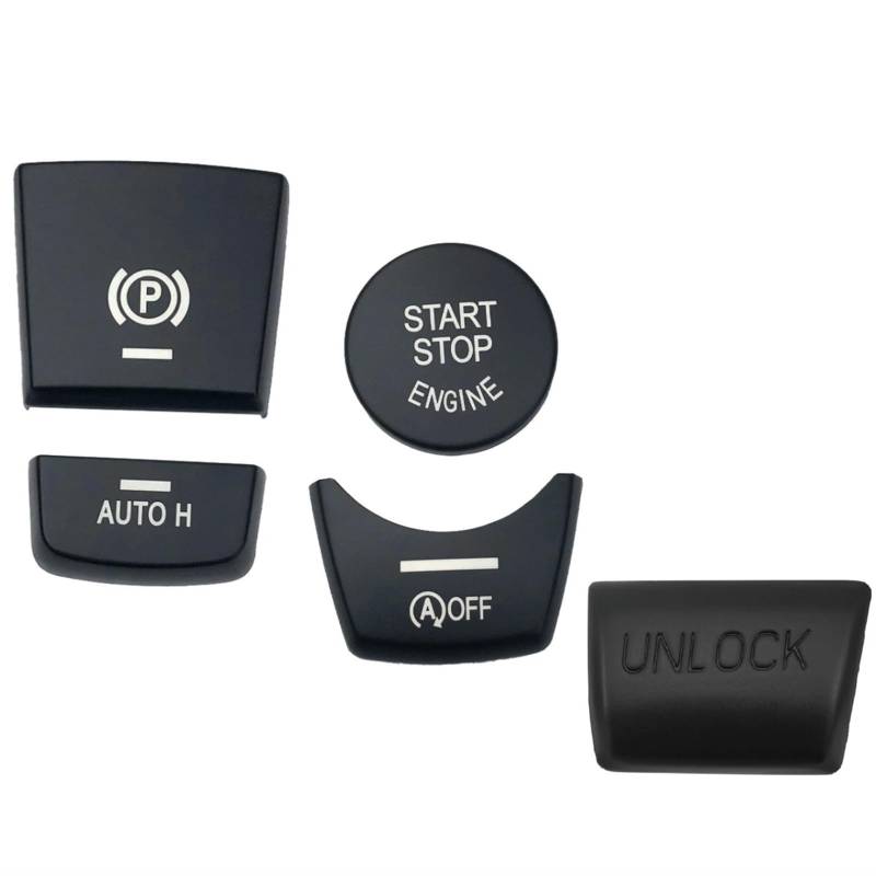 TIOWCGH Auto Innenleisten Aufkleber Kompatibel Mit Für F26 X4 2014 2015 2016 Auto Start Stop Motorknopf Elektronischer Handbremsschalter Abdeckung Zieraufkleber von TIOWCGH