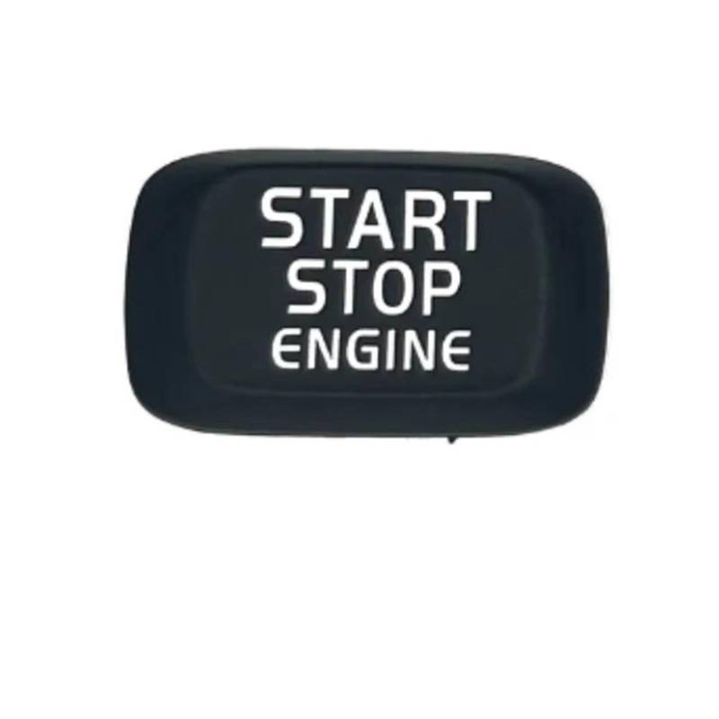 TIOWCGH Auto Innenleisten Aufkleber Kompatibel Mit Volvo Für S60L 2014 2015 2016 2017 2018 Automotor-Start-Stopp-Schalterknopf Ersatzabdeckungsaufkleber(Matte Black) von TIOWCGH