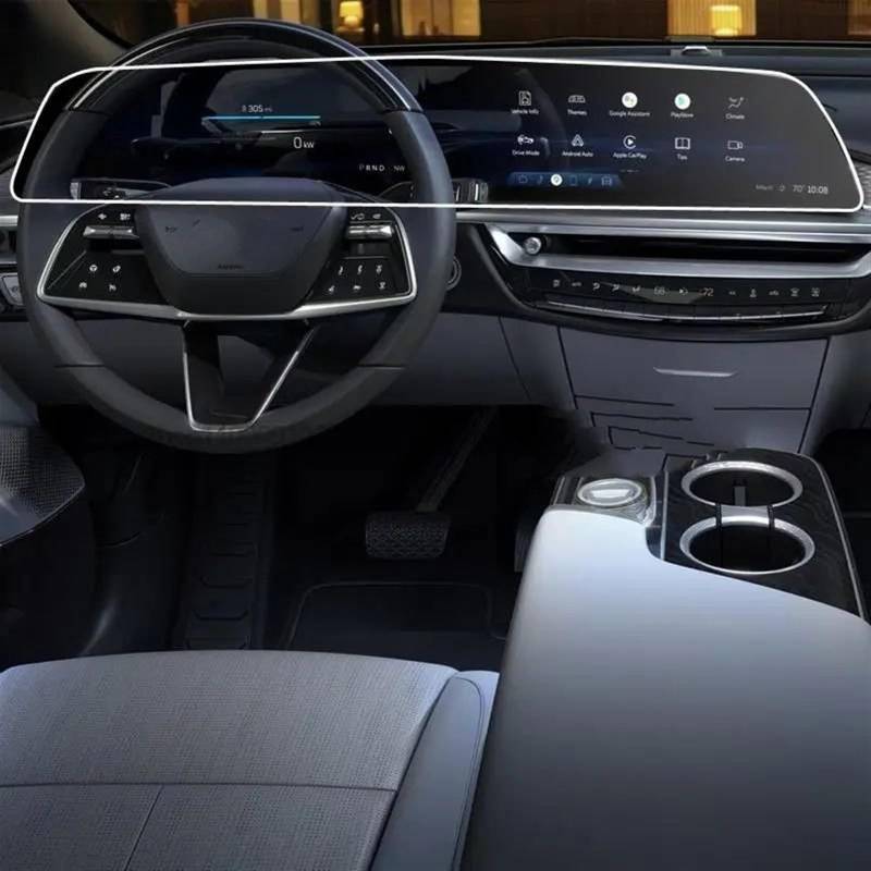 TIOWCGH Auto Navi-Schutzfolie Kompatibel Mit Cadillac Für Lyriq 2023, TPU-Navigations-Displayschutzfolie Für Die Fahrzeuginnenausstattung von TIOWCGH