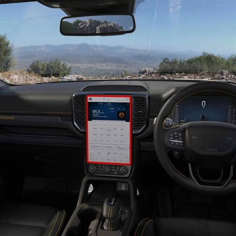 TIOWCGH Auto Navi-Schutzfolie Kompatibel Mit Ford Für Ranger 2022 2023 12 Zoll Auto GPS Navigation Displayschutzfolie Aus Gehärtetem Glas von TIOWCGH