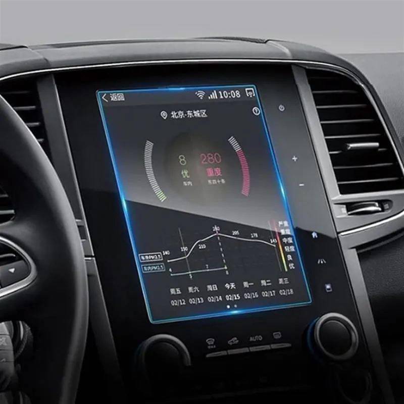 TIOWCGH Auto Navi-Schutzfolie Kompatibel Mit Für Koleos Für Megane 4 2017 2018 2019 2020 Auto-GPS-Navigation LCD-Bildschirm Displayschutz Aus Gehärtetem Glas von TIOWCGH