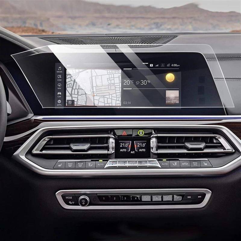 TIOWCGH Auto Navi-Schutzfolie Kompatibel Mit Für X5 G05 X7 G07 2019-2022 12,3 Zoll Auto GPS Navigation Displayschutzfolie Center Display Gehärtetem Glas Film von TIOWCGH