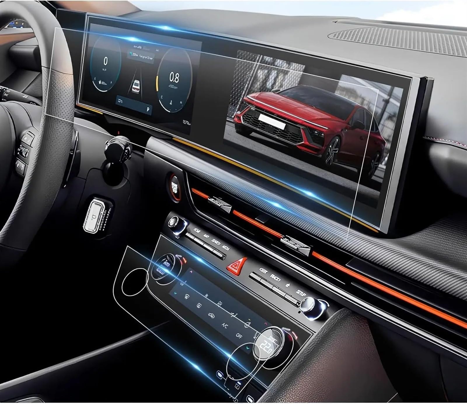 TIOWCGH Auto Navi-Schutzfolie Kompatibel Mit Hyundai Für Sonata 2024 Auto-GPS-Navigation Und Armaturenbrett-TPU-Bildschirmschutzfolie Auto-Innenausstattung TIOWCGH Auto Navi-Schutzfolie Kompatibel Mit Hyundai Für Sonata 2024 Auto-GPS-Navigation Und Armaturenbrett-TPU-Bildschirmschutzfolie Auto-Innenausstattung von TIOWCGH