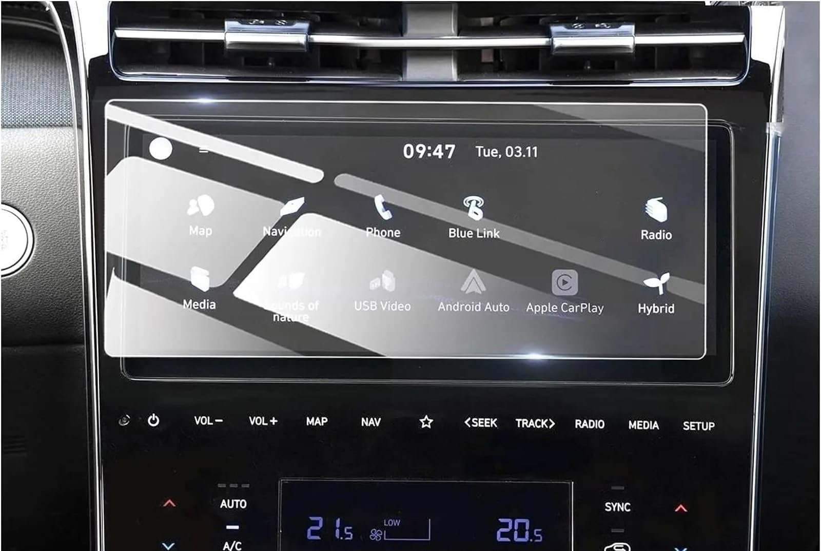 TIOWCGH Auto Navi-Schutzfolie Kompatibel Mit Hyundai Für Tucson NX4 2021 2022 2023 2024 Auto-GPS-Navigation 10,25 Zoll Displayschutzfolie Aus Gehärtetem Glas TIOWCGH Auto Navi-Schutzfolie Kompatibel Mit Hyundai Für Tucson NX4 2021 2022 2023 2024 Auto-GPS-Navigation 10,25 Zoll Displayschutzfolie Aus Gehärtetem Glas von TIOWCGH