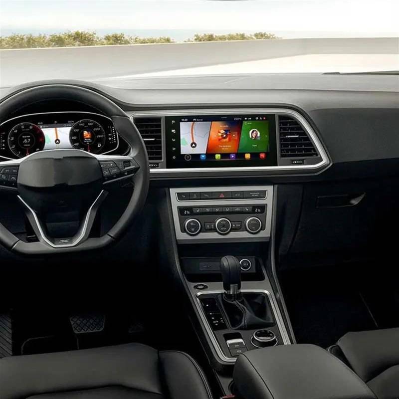 TIOWCGH Auto Navi-Schutzfolie Kompatibel Mit Seat Für Ateca 2021 8-Zoll-Auto-GPS-Navigation, PET-Displayschutzfolie, 2-teilig, Auto-Innenausstattung von TIOWCGH
